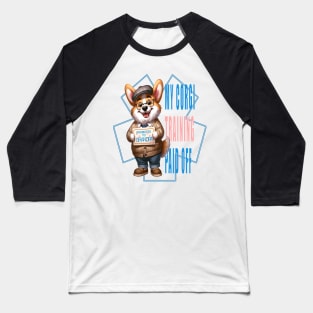 Corgi Grandpa Wisdom: Love and Light Baseball T-Shirt